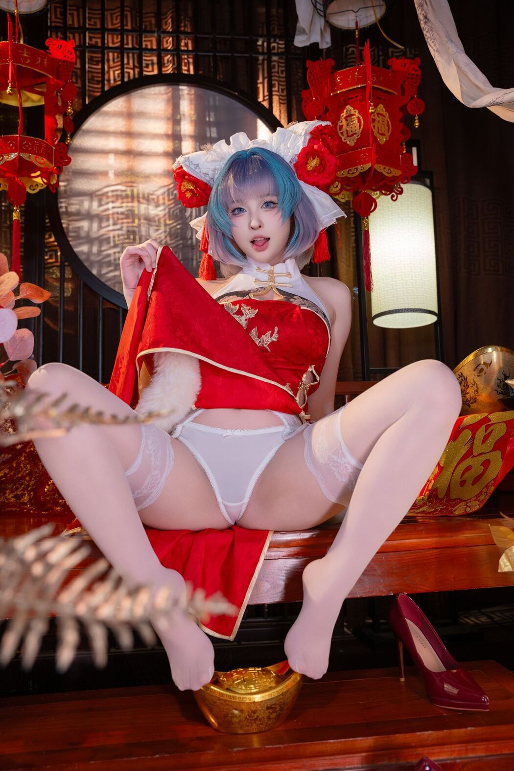 Coser@清水由乃 &#8211; 柴郡新春旗袍 (72P &#8211; 1V)