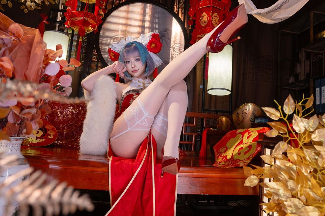 Coser@清水由乃 &#8211; 柴郡新春旗袍 (72P &#8211; 1V)