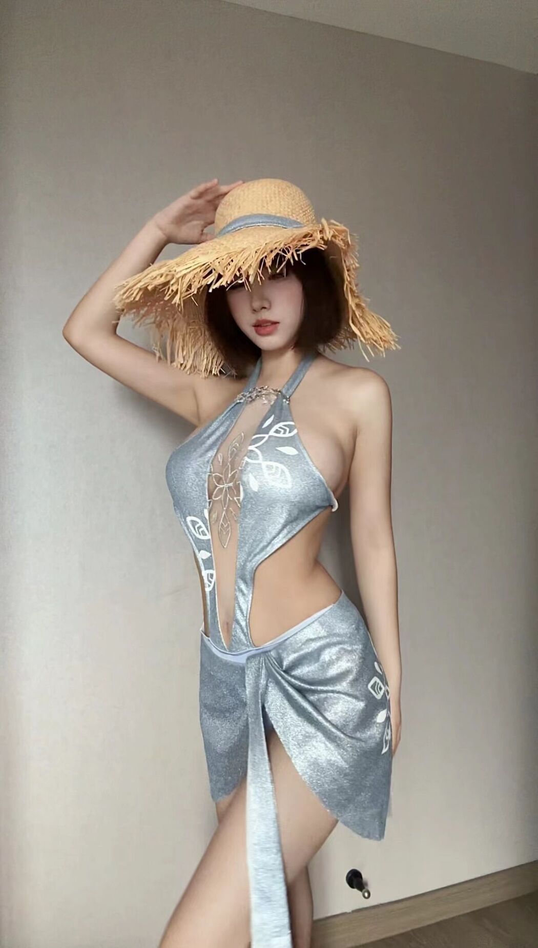 Lin Dang Dang 琳铛铛 &#8211; 蓝色印花比基尼