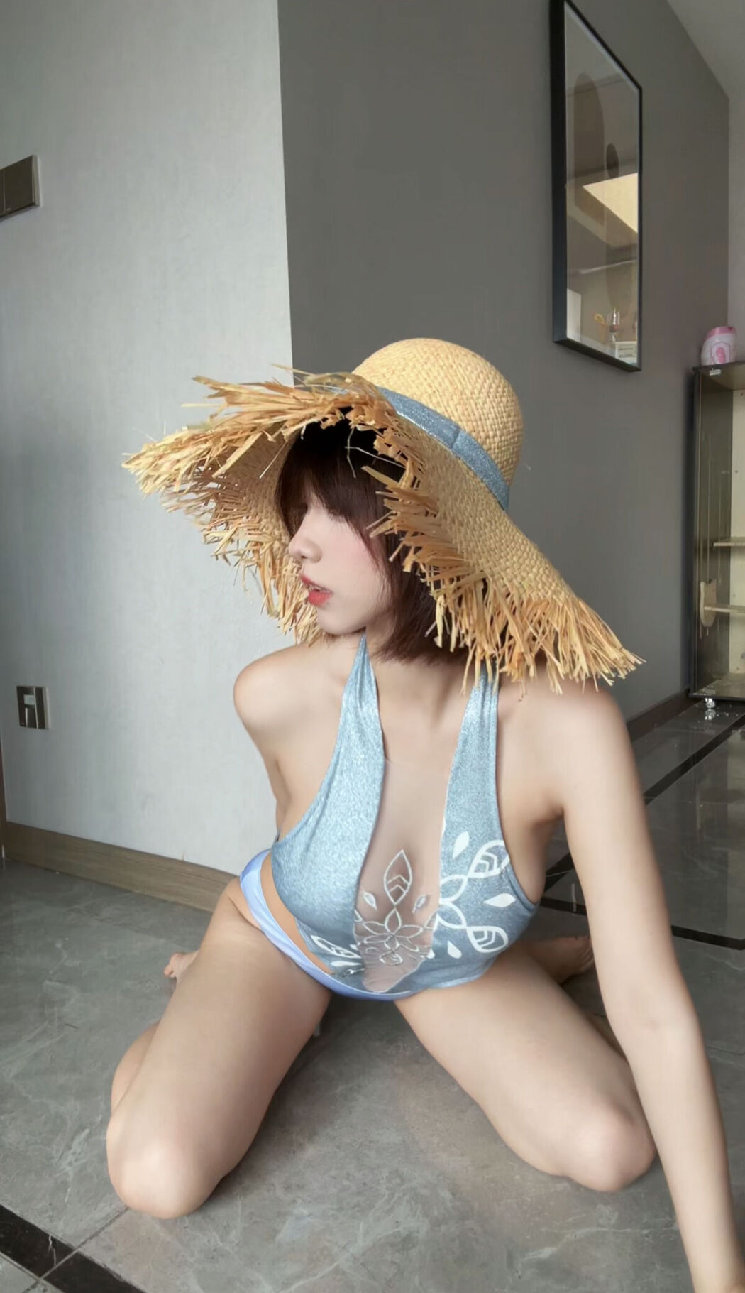 Lin Dang Dang 琳铛铛 &#8211; 蓝色印花比基尼