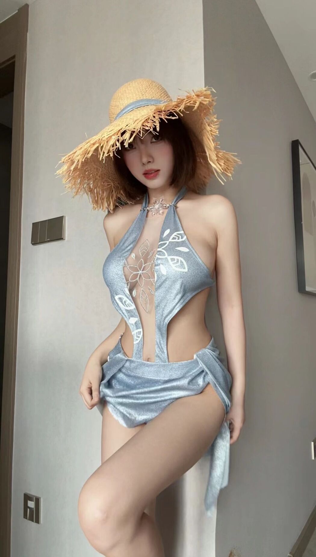 Lin Dang Dang 琳铛铛 &#8211; 蓝色印花比基尼