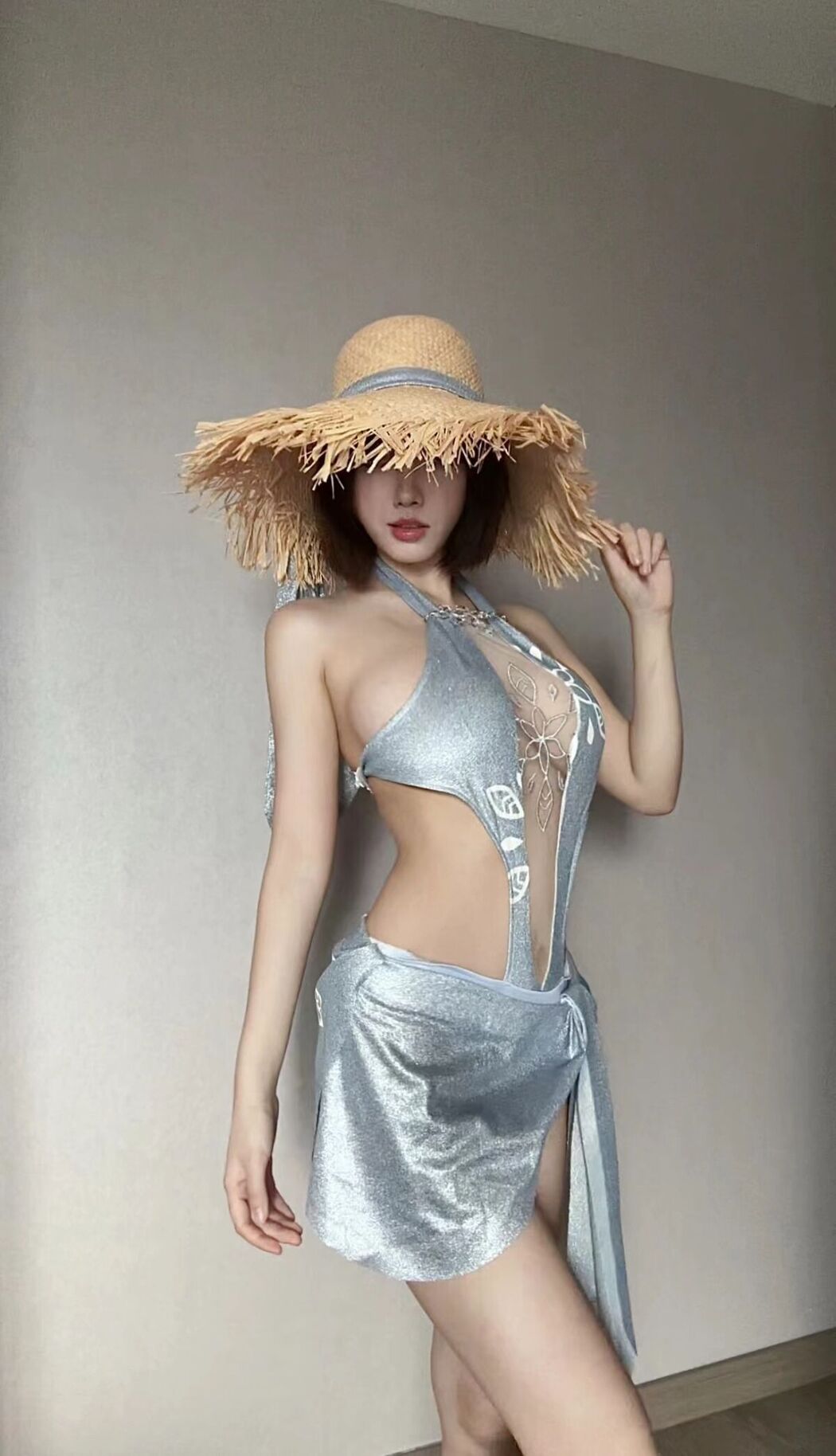 Lin Dang Dang 琳铛铛 &#8211; 蓝色印花比基尼