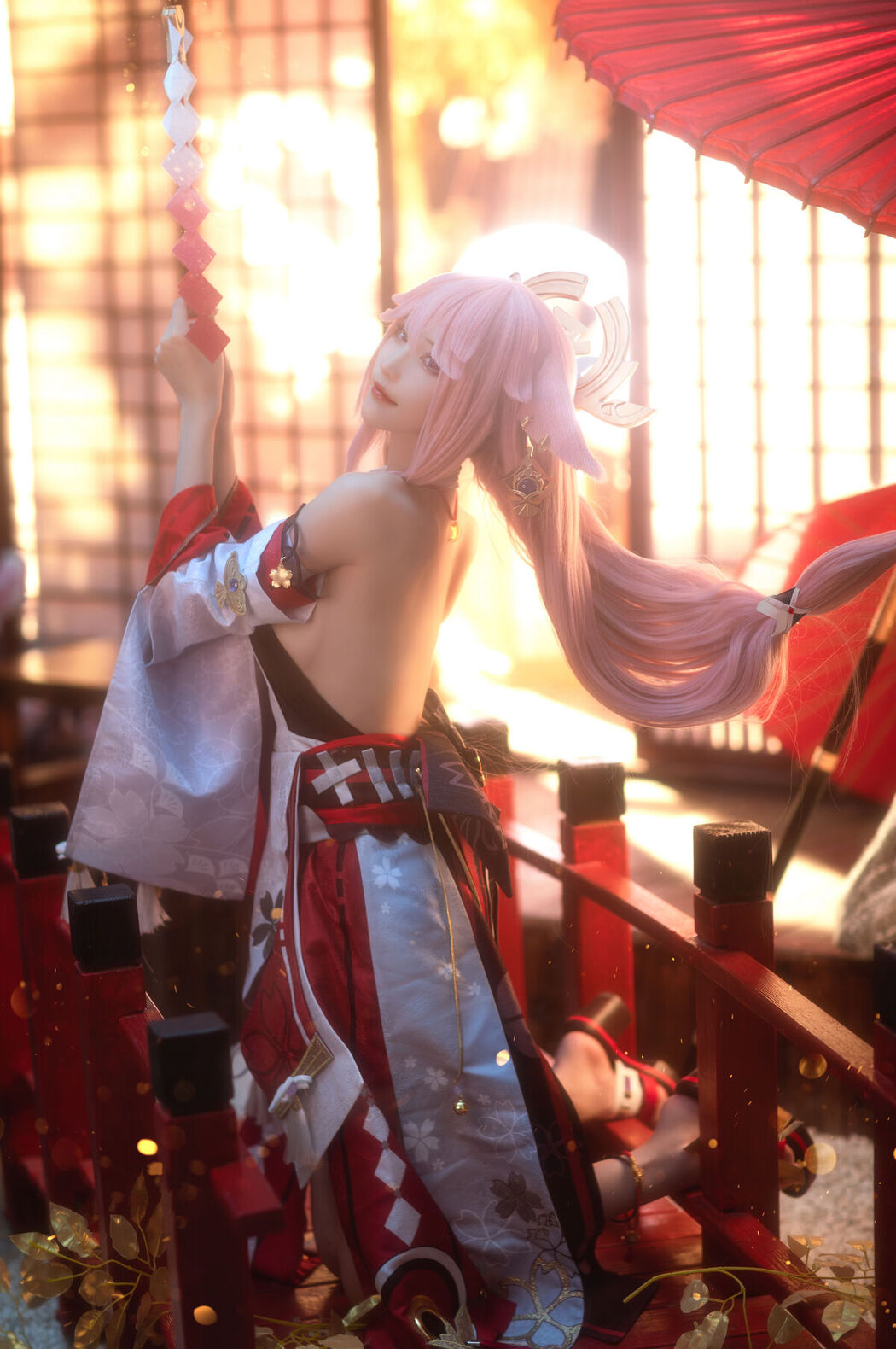 Coser@花兮_honoka &#8211; 原神 八重神子 (11P)