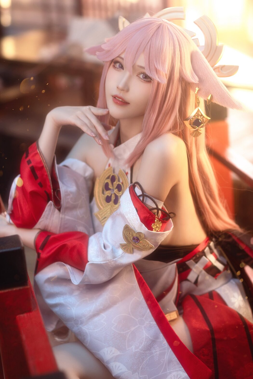 Coser@花兮_honoka – 原神 八重神子 (11P) Cover Photo
