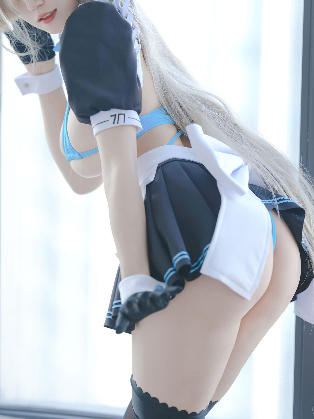 Coser@小仓千代w &#8211; 蔚蓝档案 一之濑明日奈 女仆 (22P)