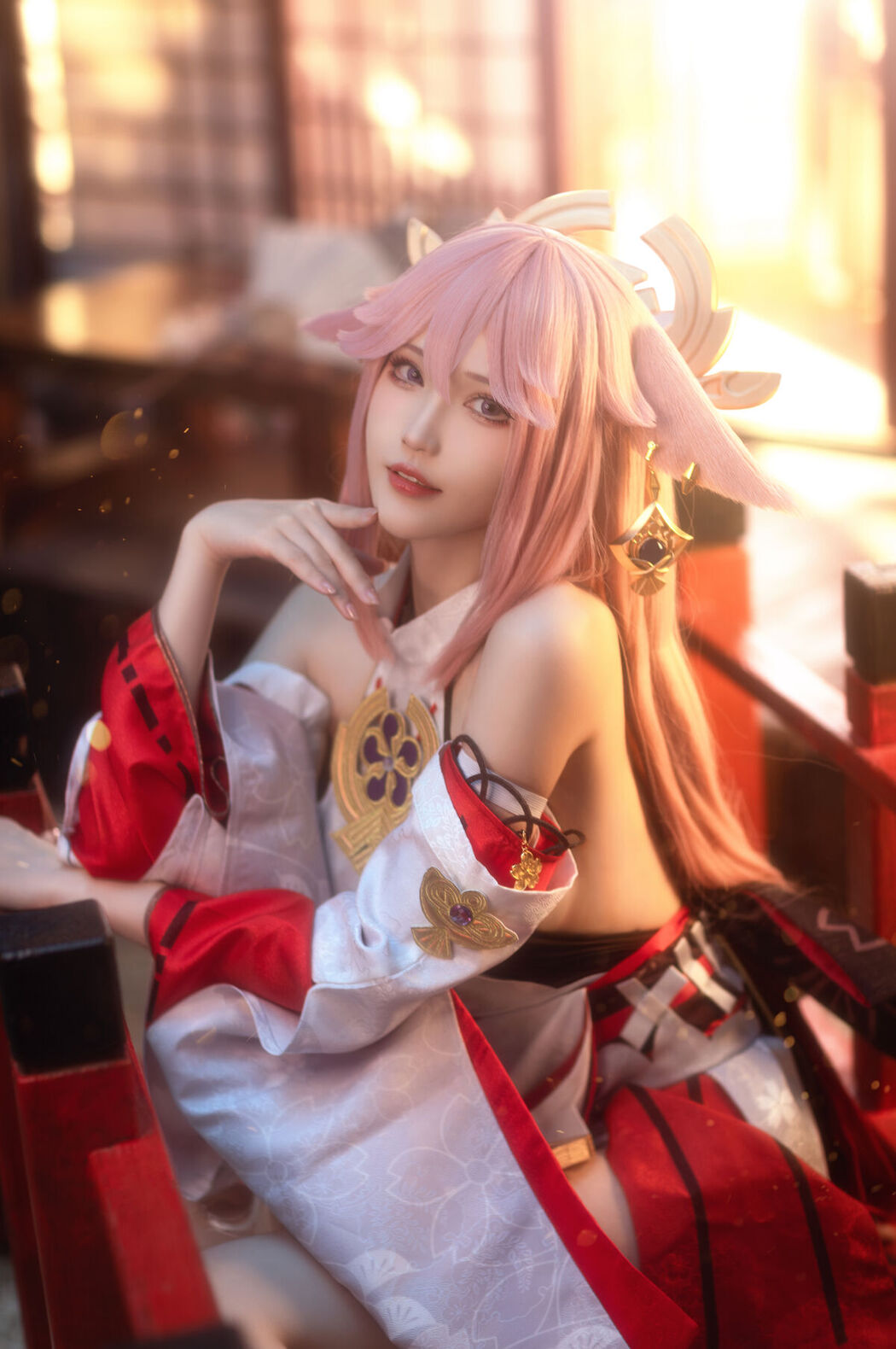 Coser@花兮_honoka &#8211; 原神 八重神子 (11P)