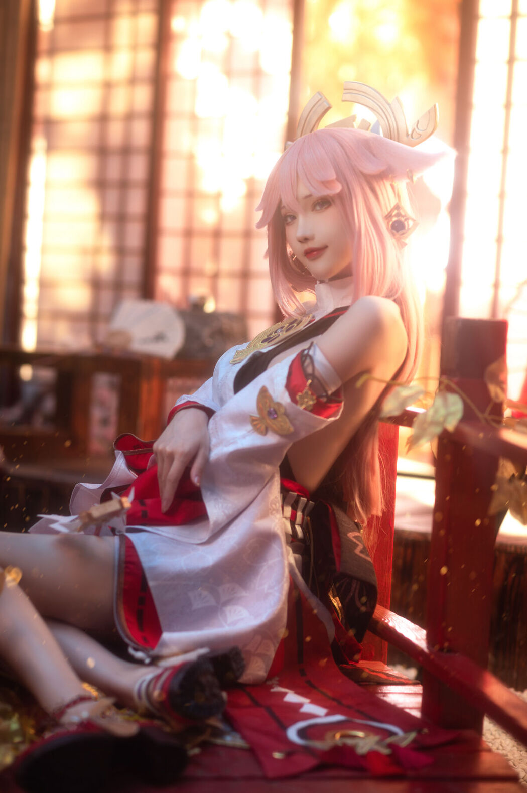 Coser@花兮_honoka &#8211; 原神 八重神子 (11P)