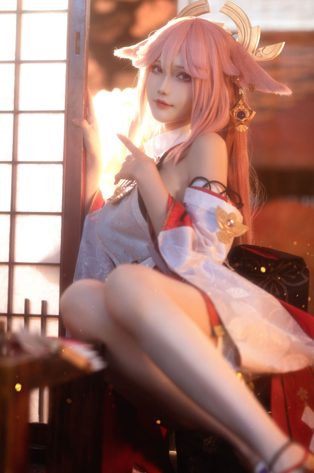 Coser@花兮_honoka &#8211; 原神 八重神子 (11P)