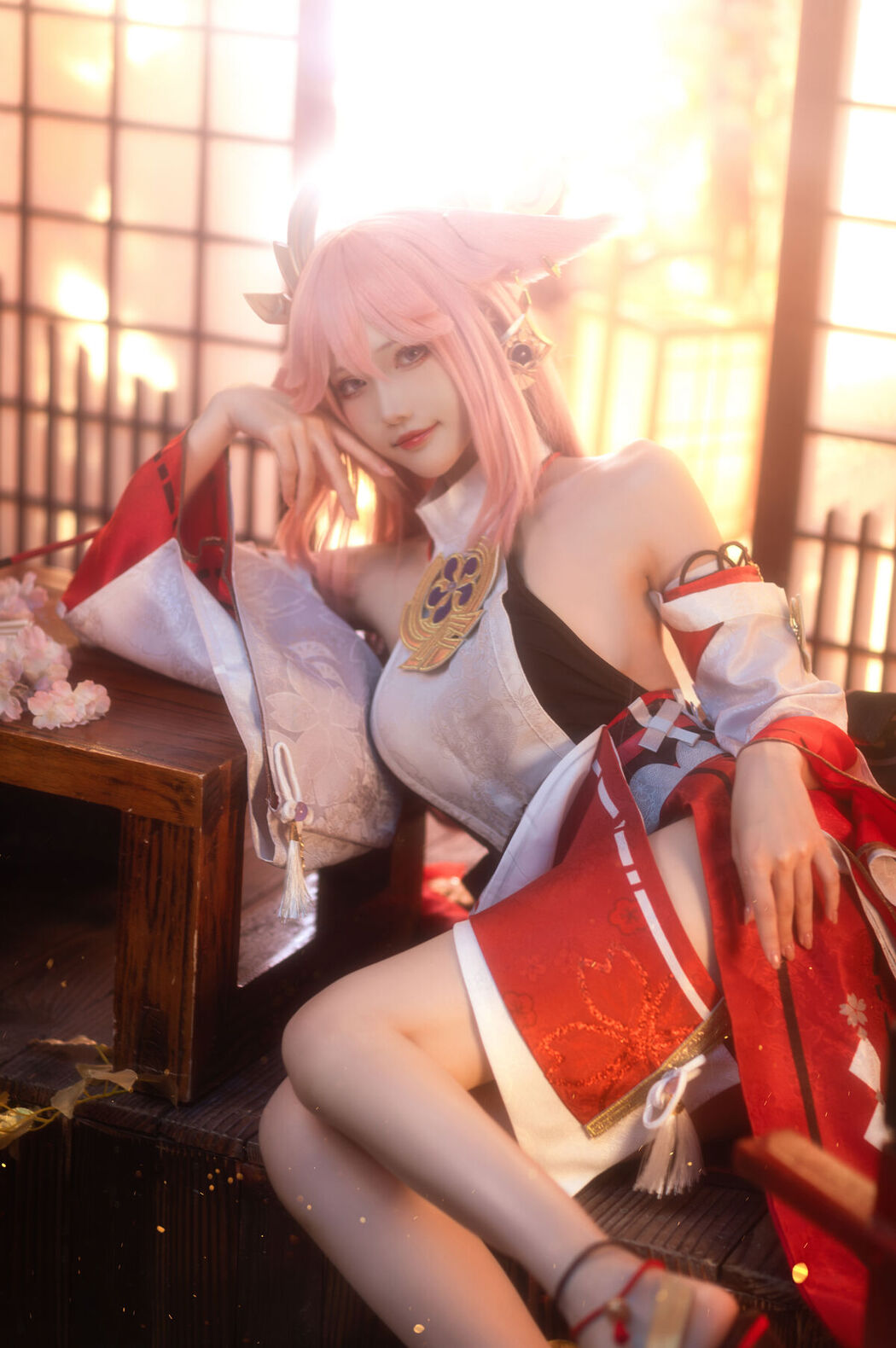 Coser@花兮_honoka &#8211; 原神 八重神子 (11P)