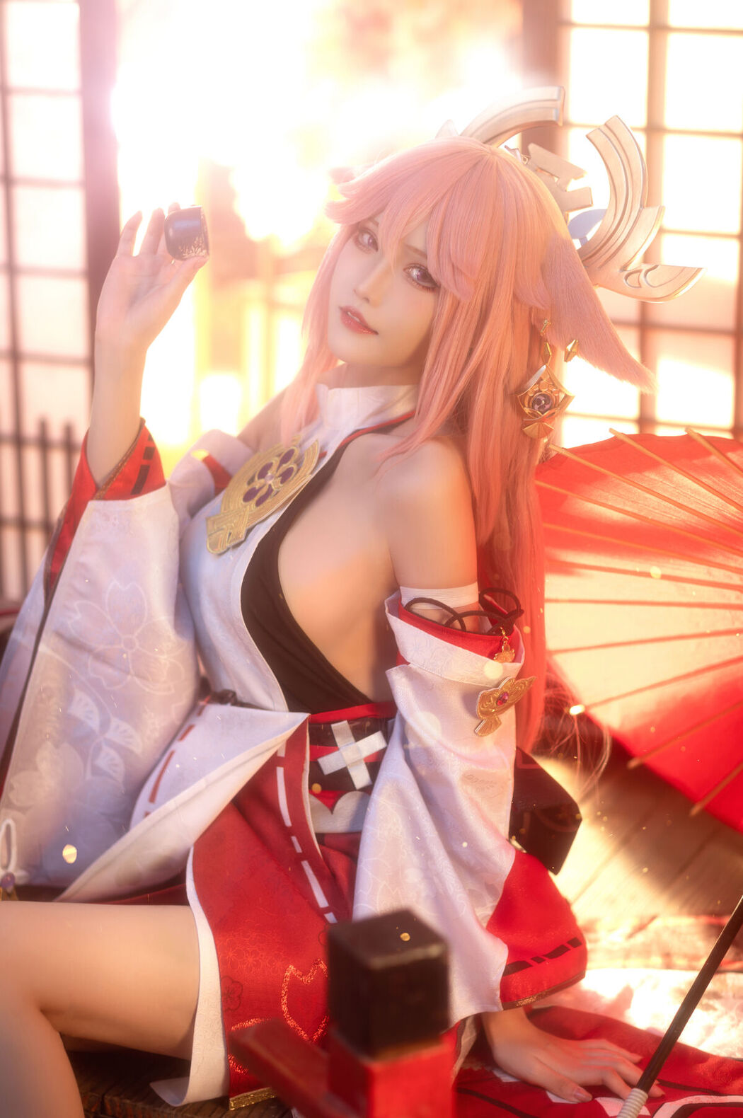 Coser@花兮_honoka &#8211; 原神 八重神子 (11P)