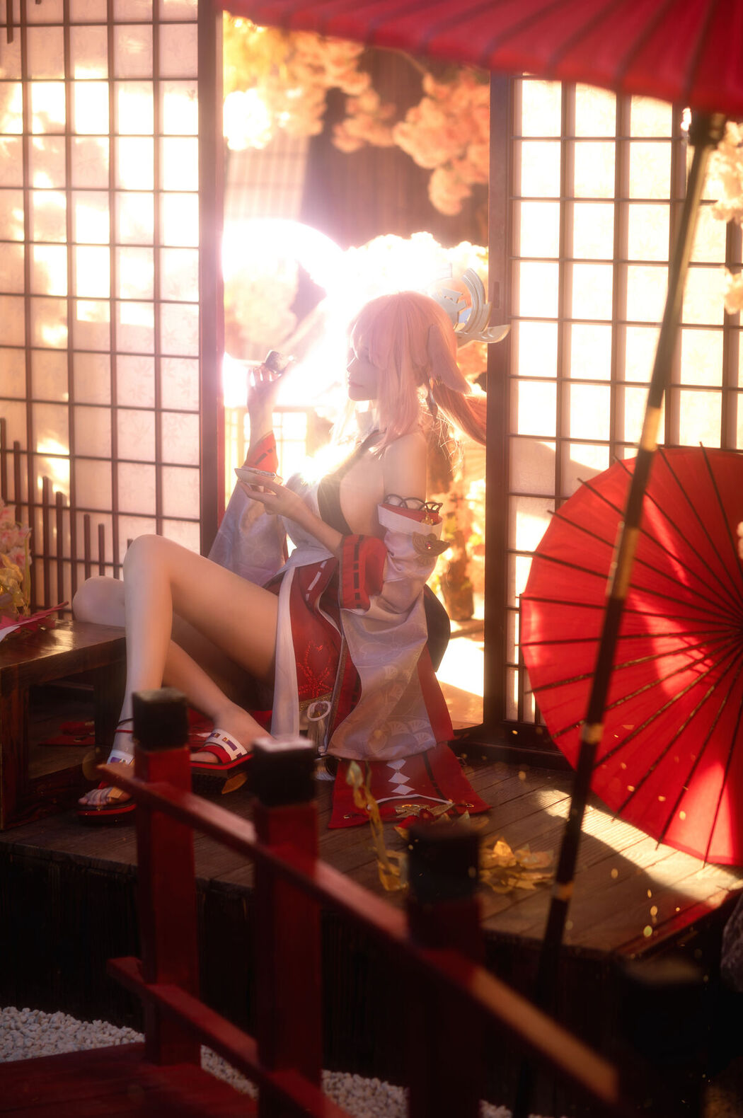 Coser@花兮_honoka &#8211; 原神 八重神子 (11P)