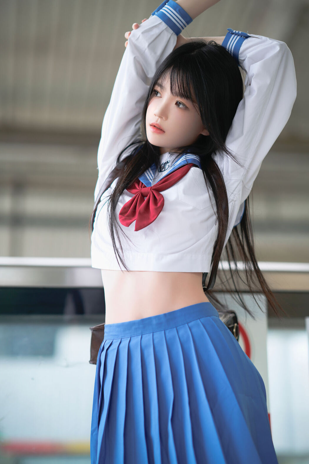 Coser@桜桃喵 – 地铁JK (34P)