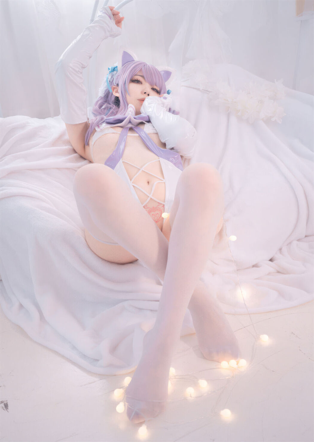 Coser@安食ajiki – 白猫猫 (48P)