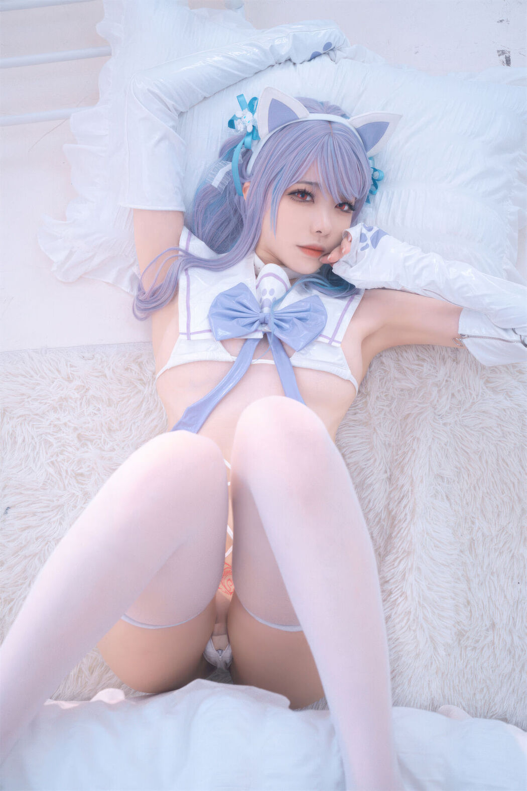 Coser@安食ajiki – 白猫猫 (48P)