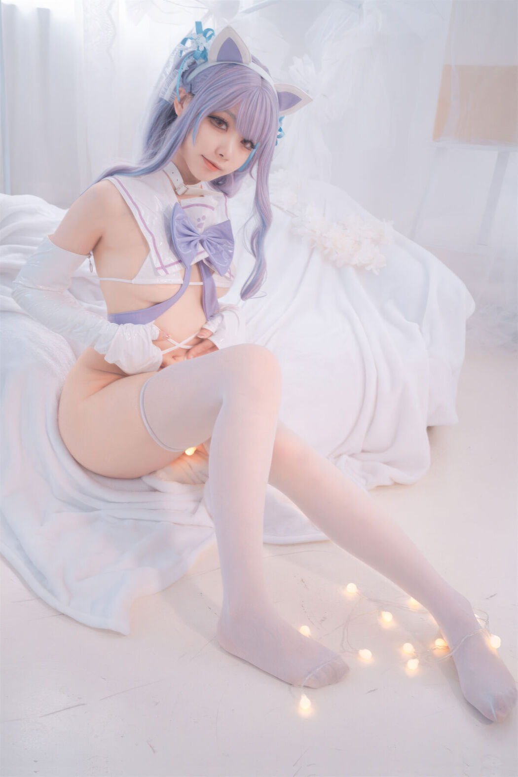 Coser@安食ajiki – 白猫猫 (48P)