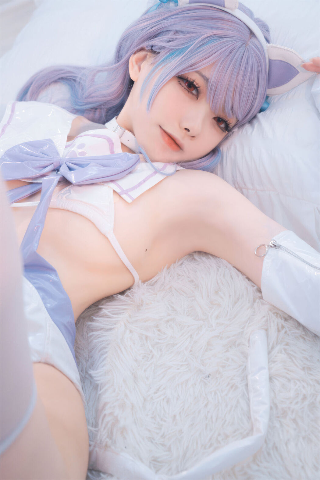 Coser@安食ajiki – 白猫猫 (48P)