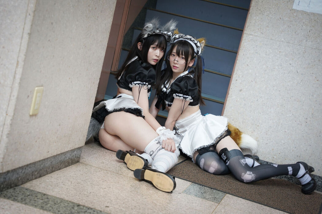 JP Sui Utatane うたたね翠 And Shione Mizuna 水那しおね – 野生のメイドがあらわれた Part02 (55P)