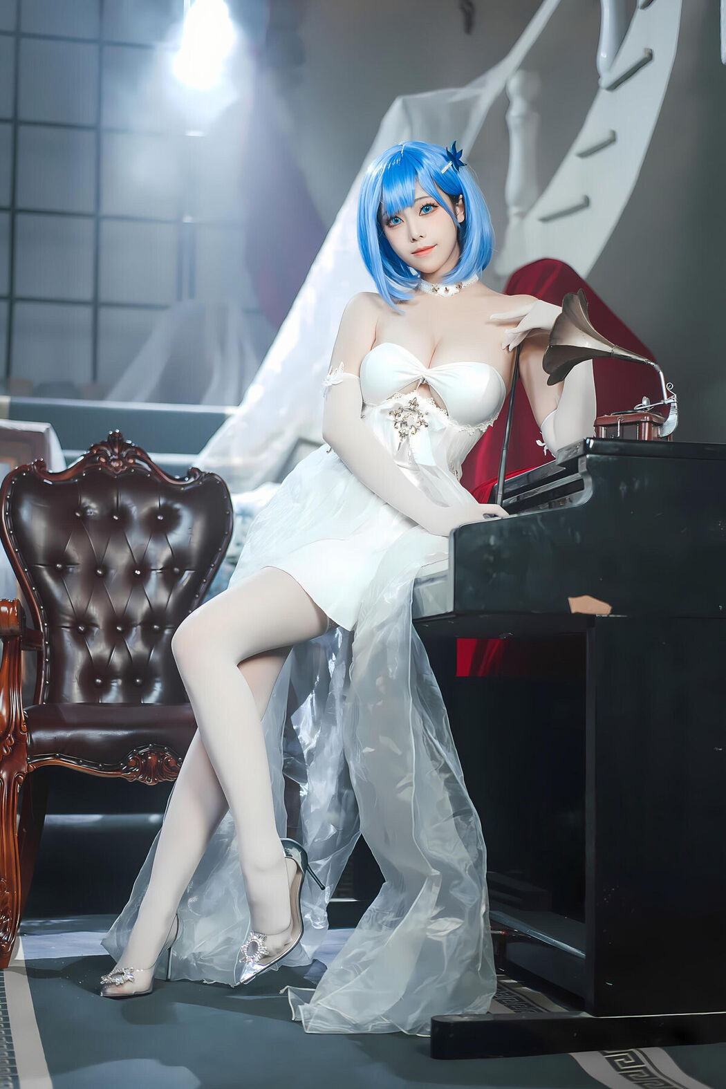 Coser@蜜汁猫裘 &#8211; 碧蓝航线 恰巴耶夫白骑兵 Part01 (52P)