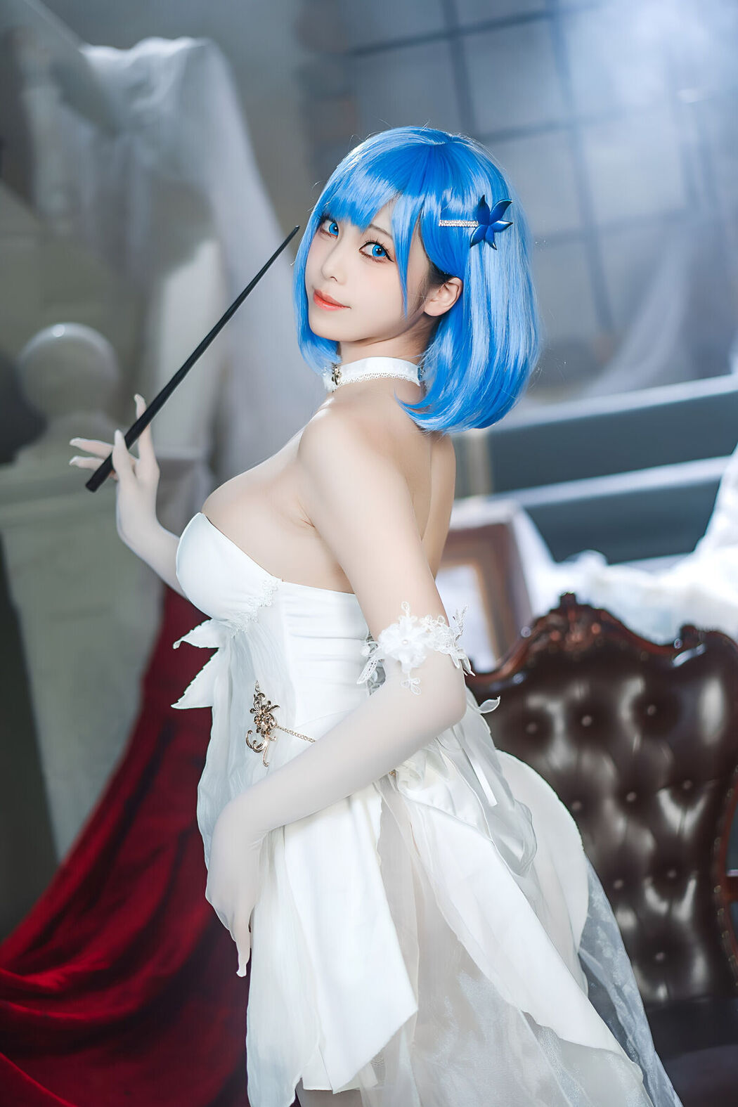 Coser@蜜汁猫裘 &#8211; 碧蓝航线 恰巴耶夫白骑兵 Part01 (52P)