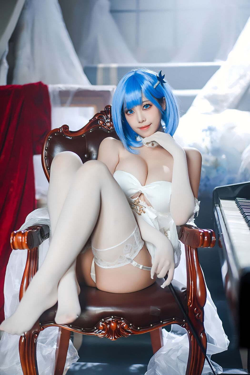 Coser@蜜汁猫裘 &#8211; 碧蓝航线 恰巴耶夫白骑兵 Part01 (52P)
