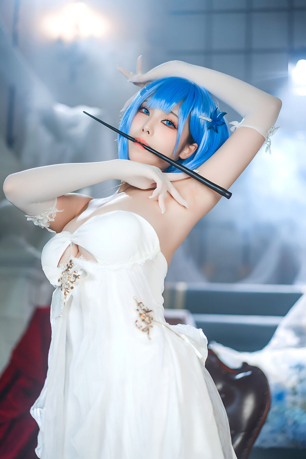 Coser@蜜汁猫裘 &#8211; 碧蓝航线 恰巴耶夫白骑兵 Part01 (52P)
