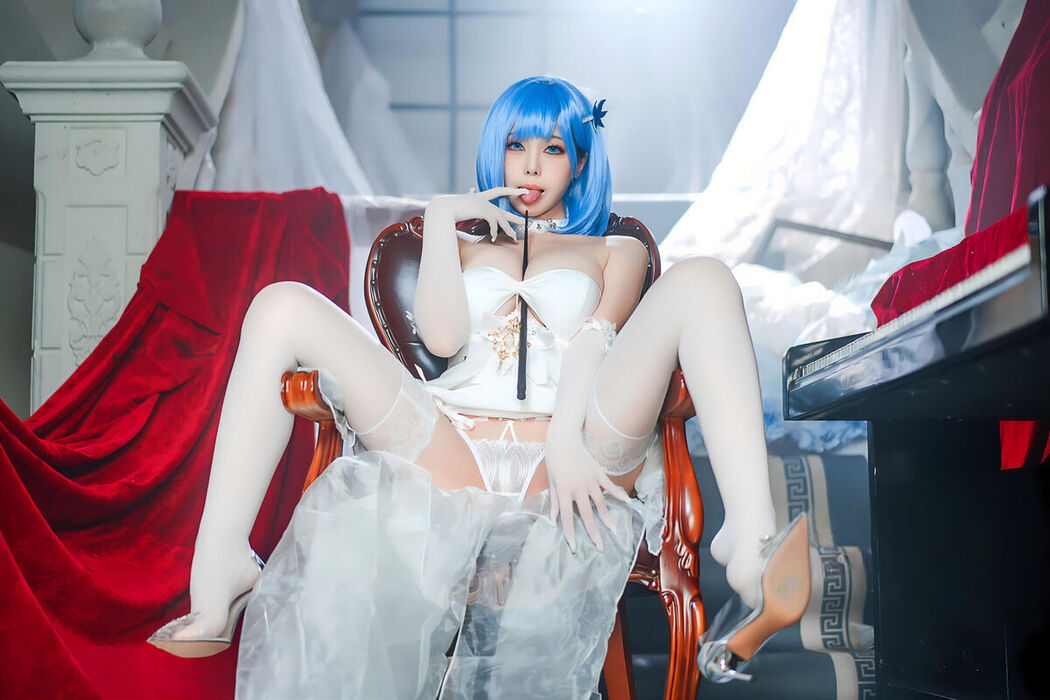 Coser@蜜汁猫裘 &#8211; 碧蓝航线 恰巴耶夫白骑兵 Part02 (51P)