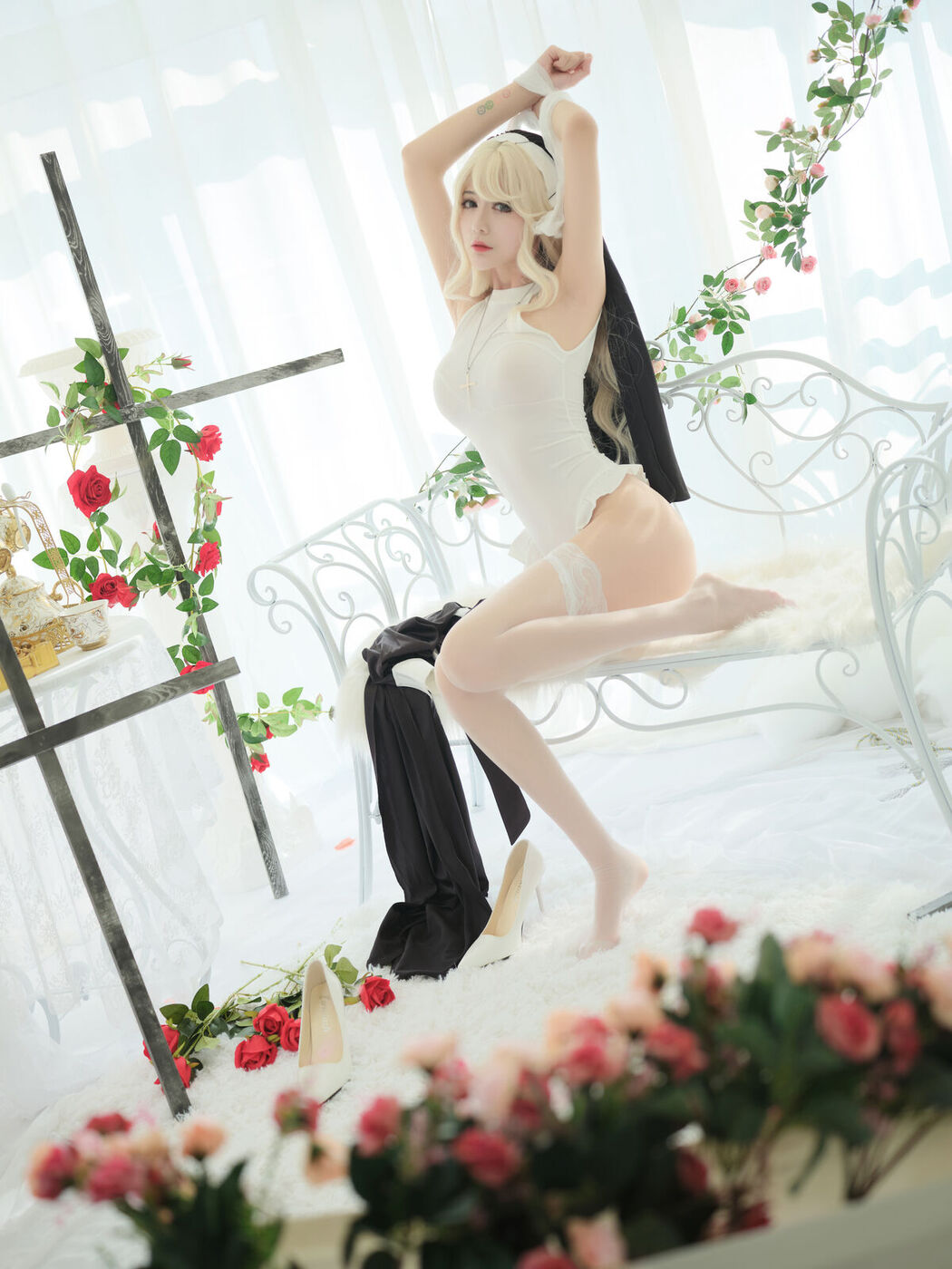 Coser@一米八的大梨子 – 修女 (37P)