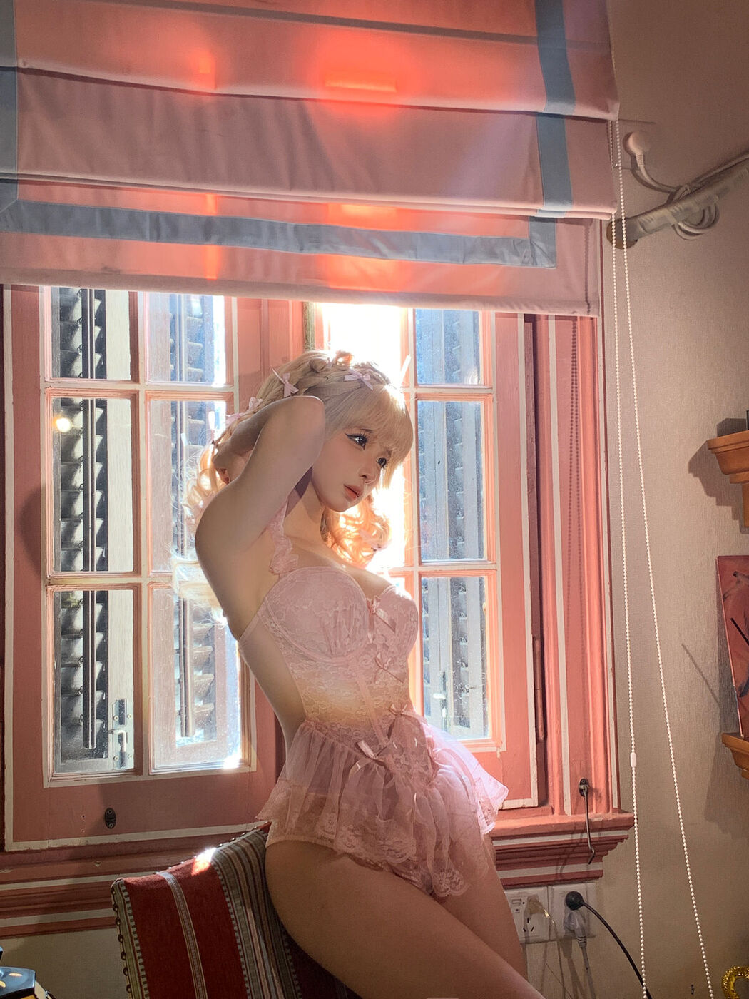 Coser@蠢沫沫 Chunmomo – 金发蝴蝶结 Part02 (47P)