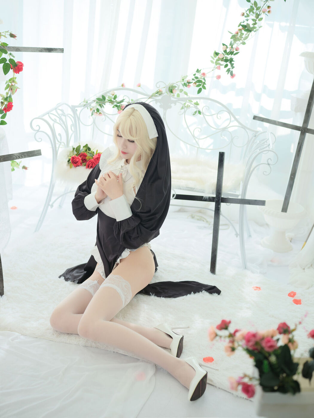 Coser@一米八的大梨子 – 修女 (37P)