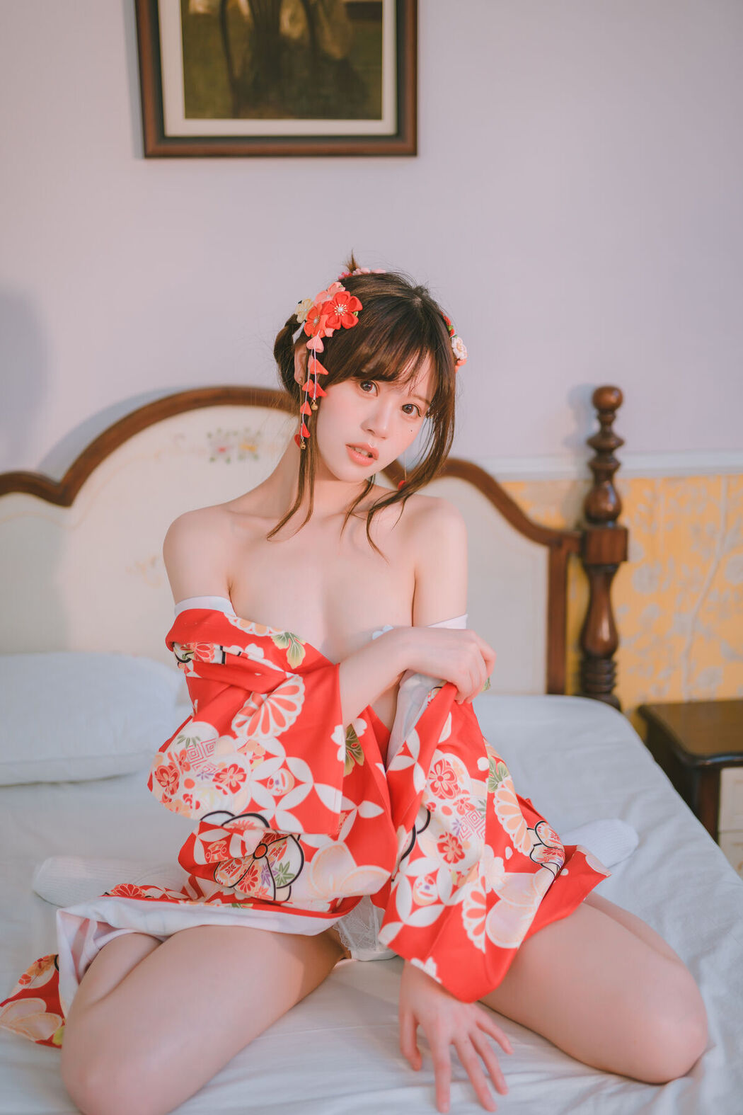 Coser@星黛鹿鹿 – 日常 浴衣室内 (50P)