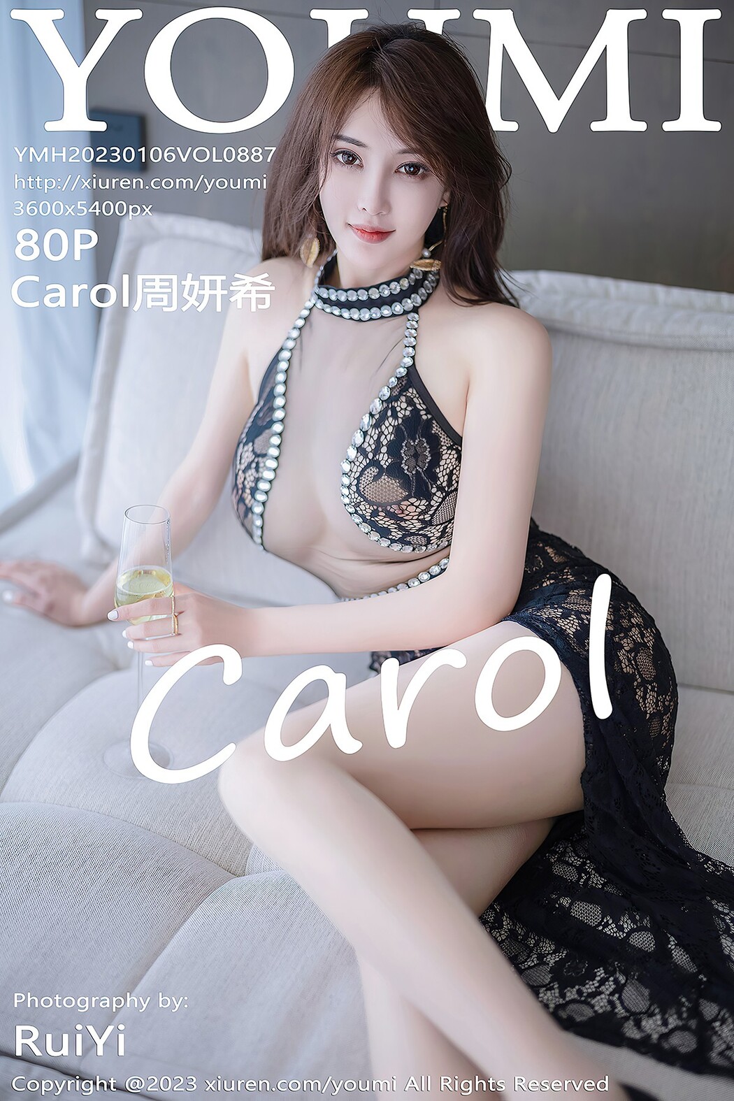 YouMi尤蜜荟 Vol.887 Carol Zhou Yan Xi Cover Photo