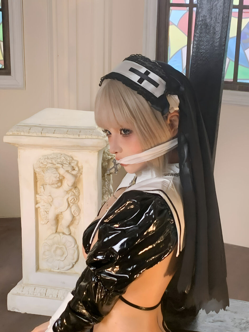Coser@蠢沫沫 Chunmomo – 黑修女 Part01 (74P)