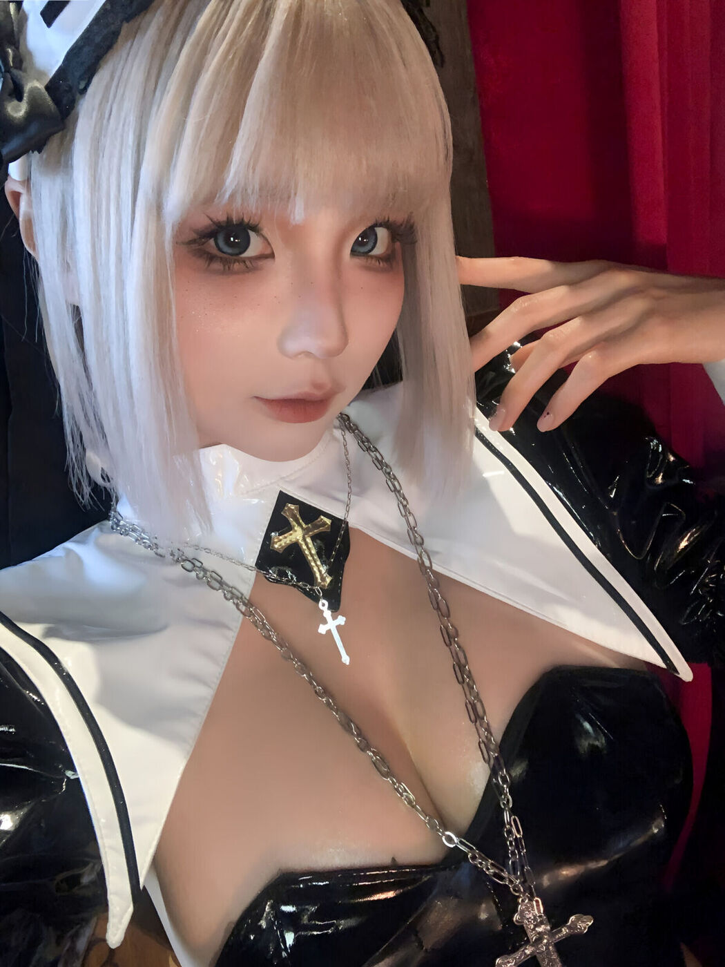 Coser@蠢沫沫 Chunmomo – 黑修女 Part01 (74P)