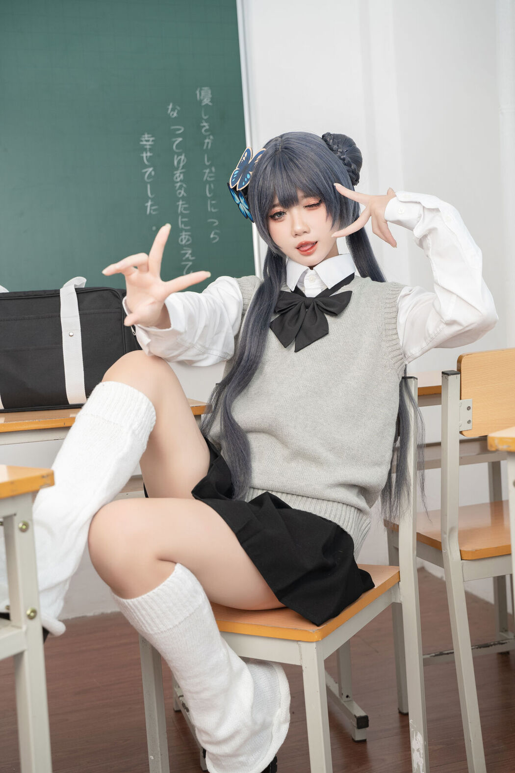 Coser@PoppaChan – Kisaki Student (41P – 11V)