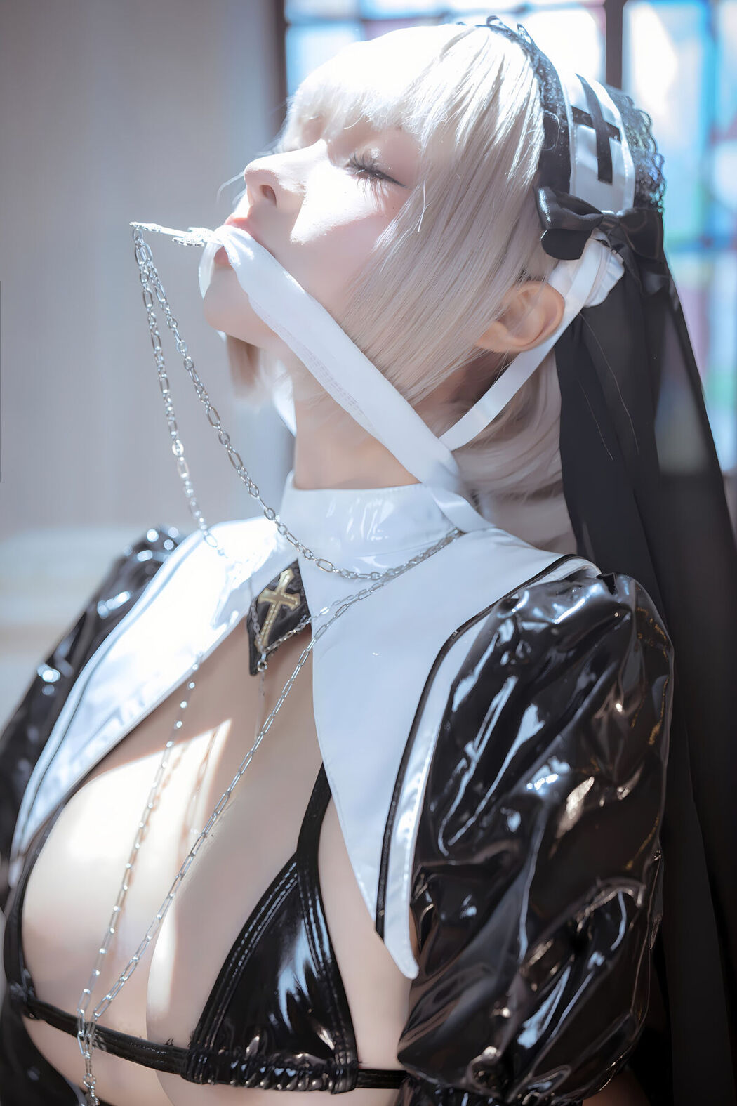 Coser@蠢沫沫 Chunmomo – 黑修女 Part01 (74P)