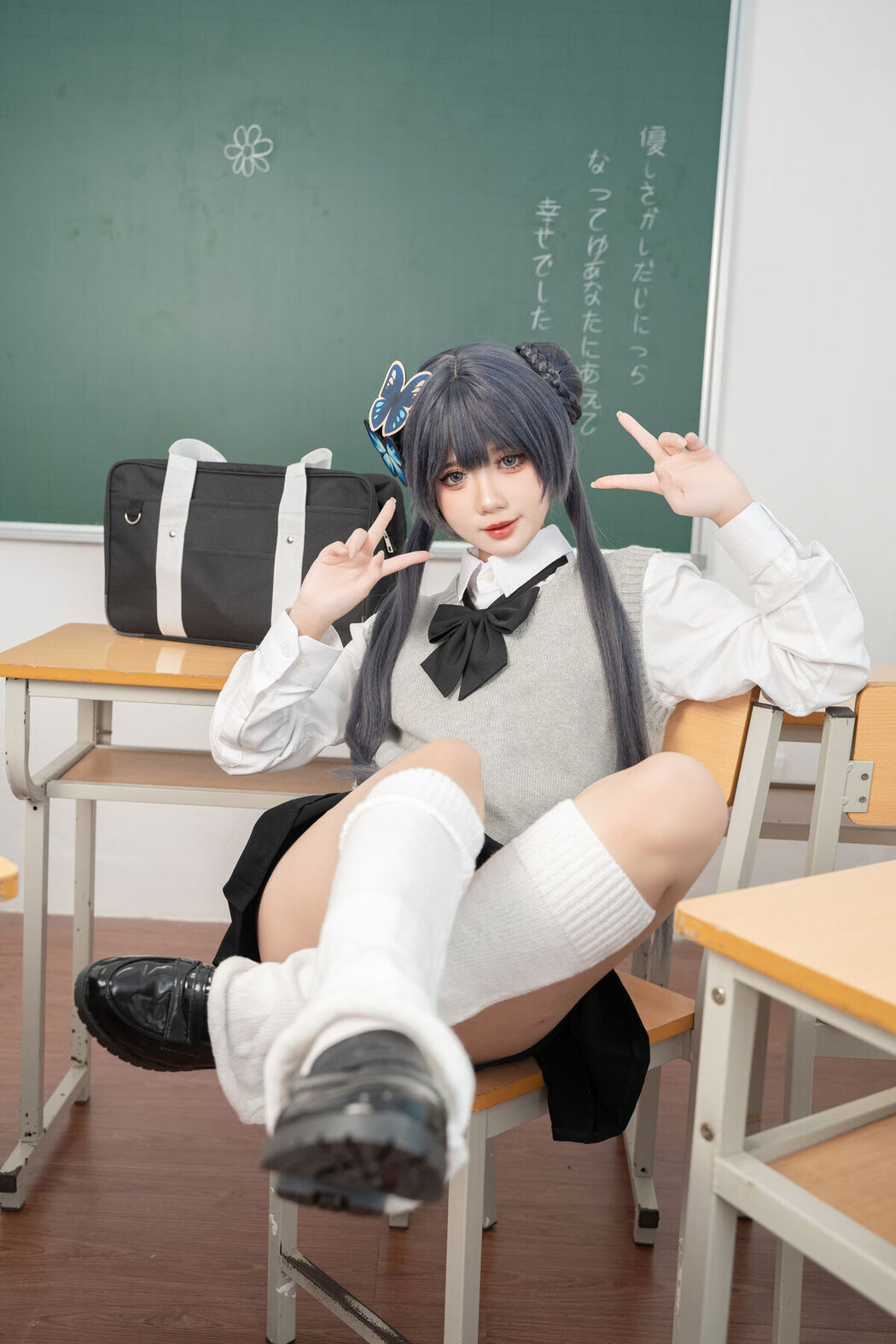 Coser@PoppaChan – Kisaki Student (41P – 11V)