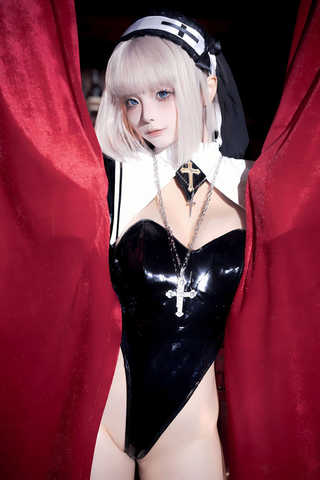 Coser@蠢沫沫 Chunmomo &#8211; 黑修女 Part02 (74P)