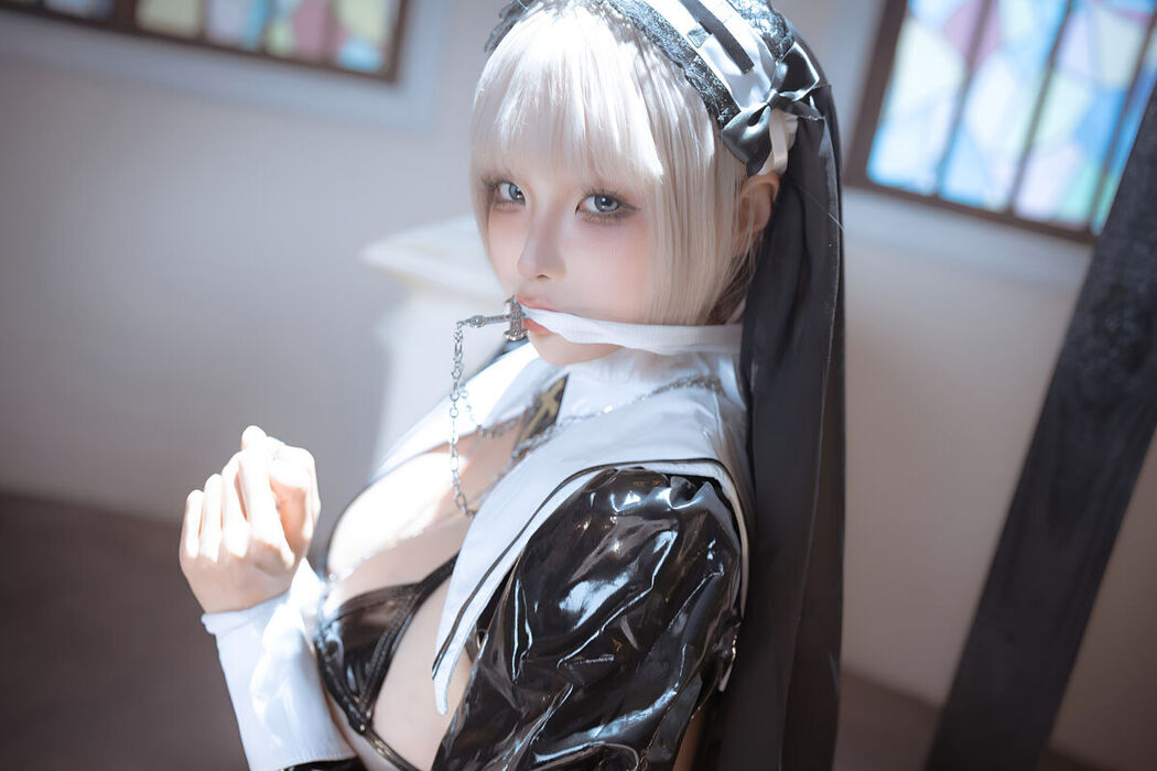 Coser@蠢沫沫 Chunmomo – 黑修女 Part01 (74P)