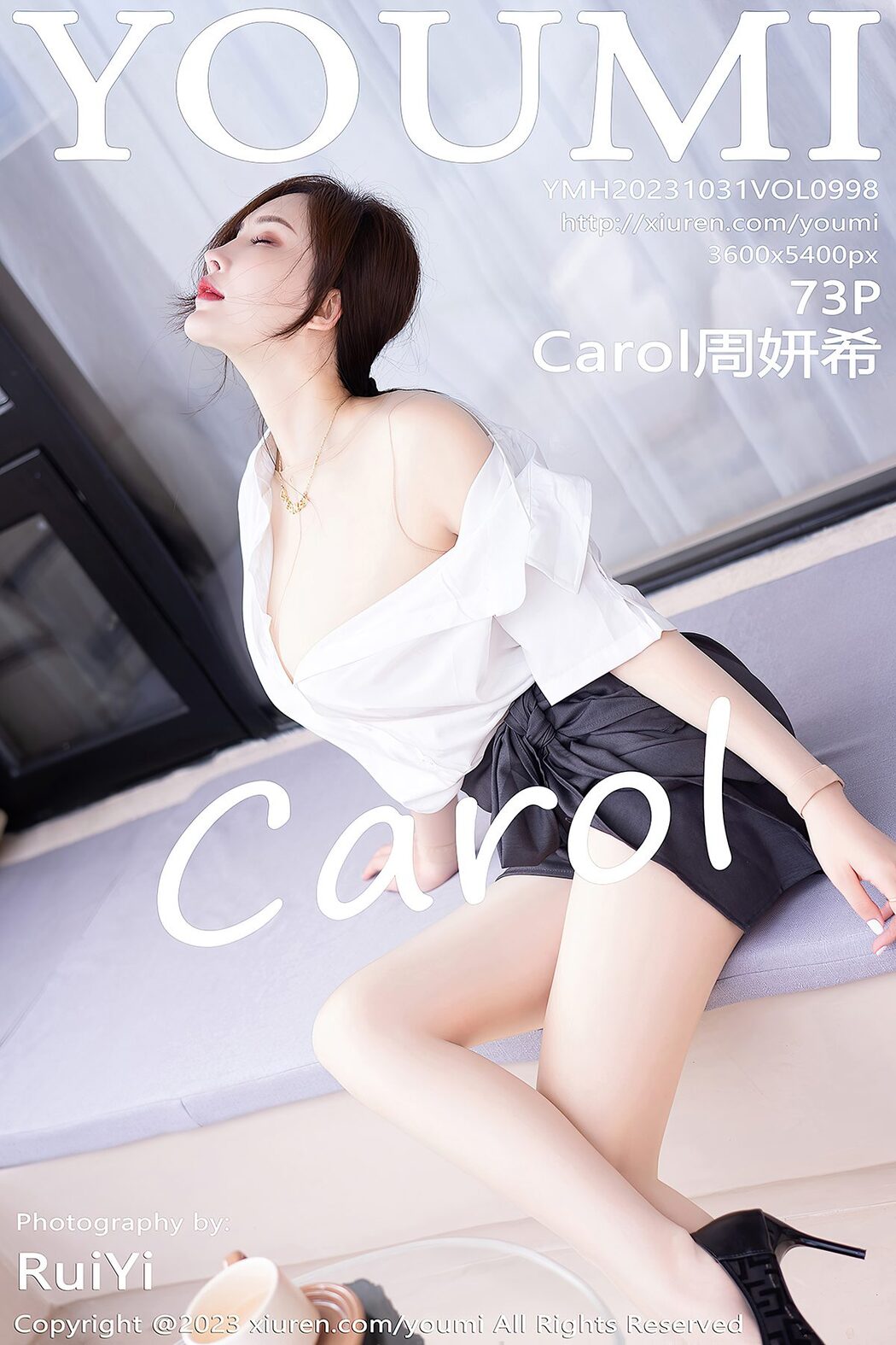 YouMi尤蜜荟 Vol.998 Carol Zhou Yan Xi Cover Photo