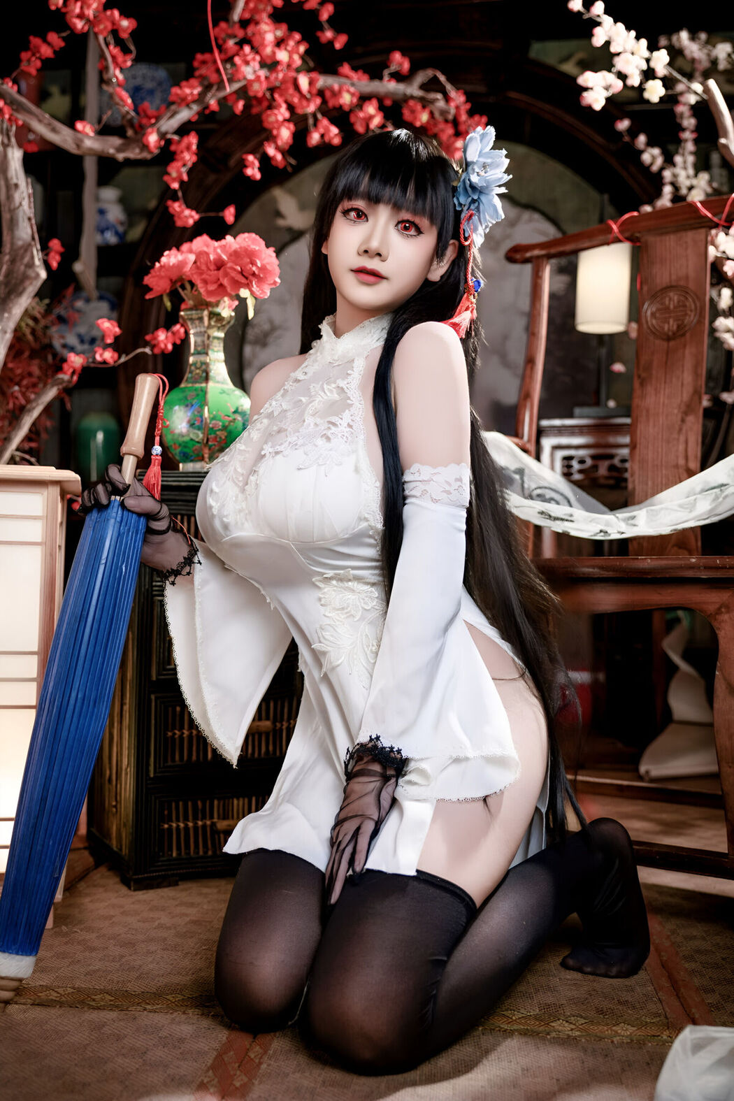 Coser@阿雪雪 – 碧蓝航线 逸仙 旗袍 Part01 (47P)