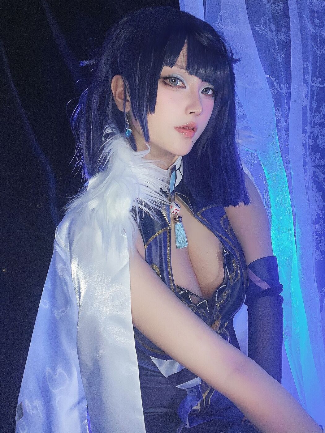 Coser@起司块wii – 夜兰自拍 (55P)