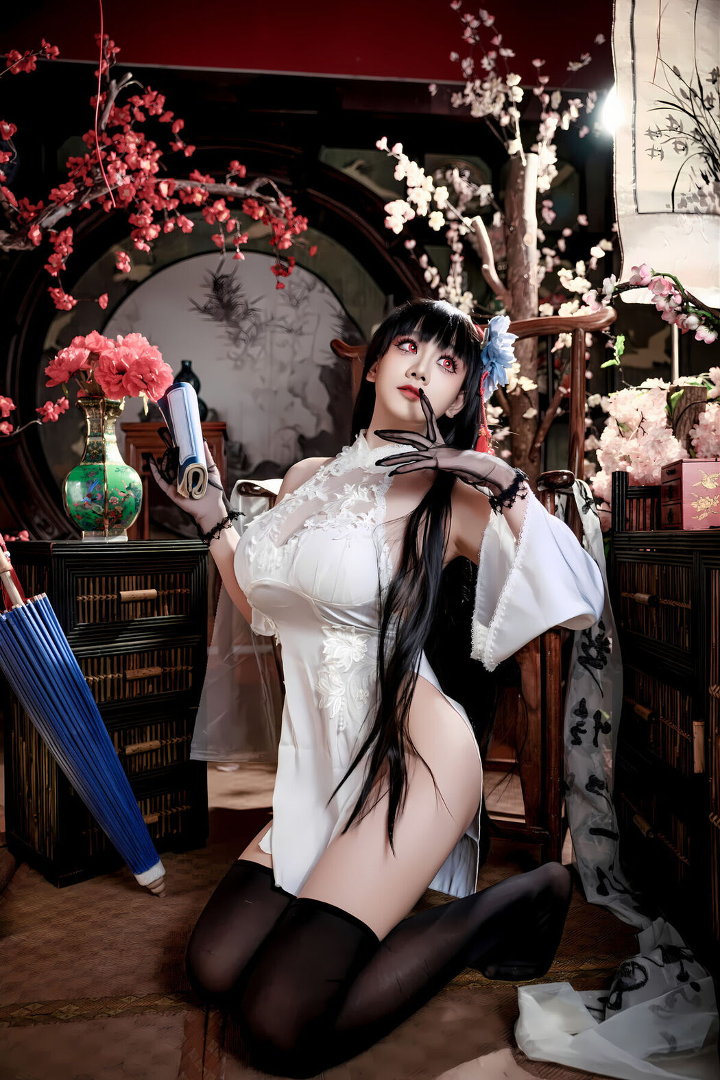 Coser@阿雪雪 – 碧蓝航线 逸仙 旗袍 Part01 (47P)