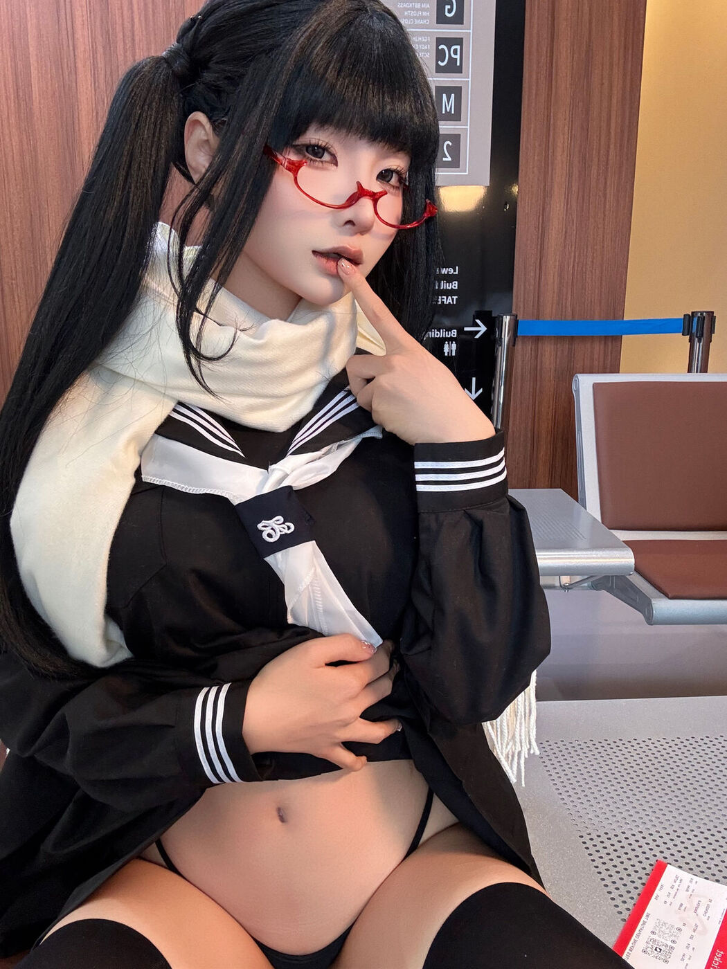 Coser@蠢沫沫 chunmomo – 黄推博主的秘密 B Part02 (72P)