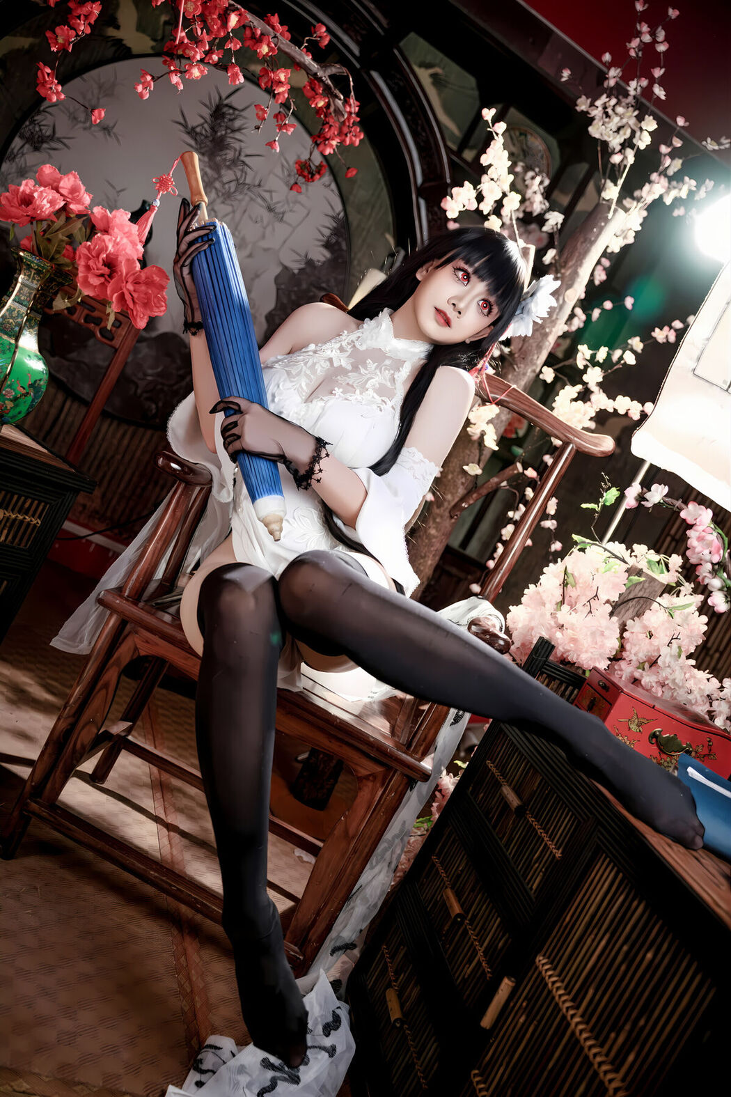 Coser@阿雪雪 – 碧蓝航线 逸仙 旗袍 Part01 (47P)