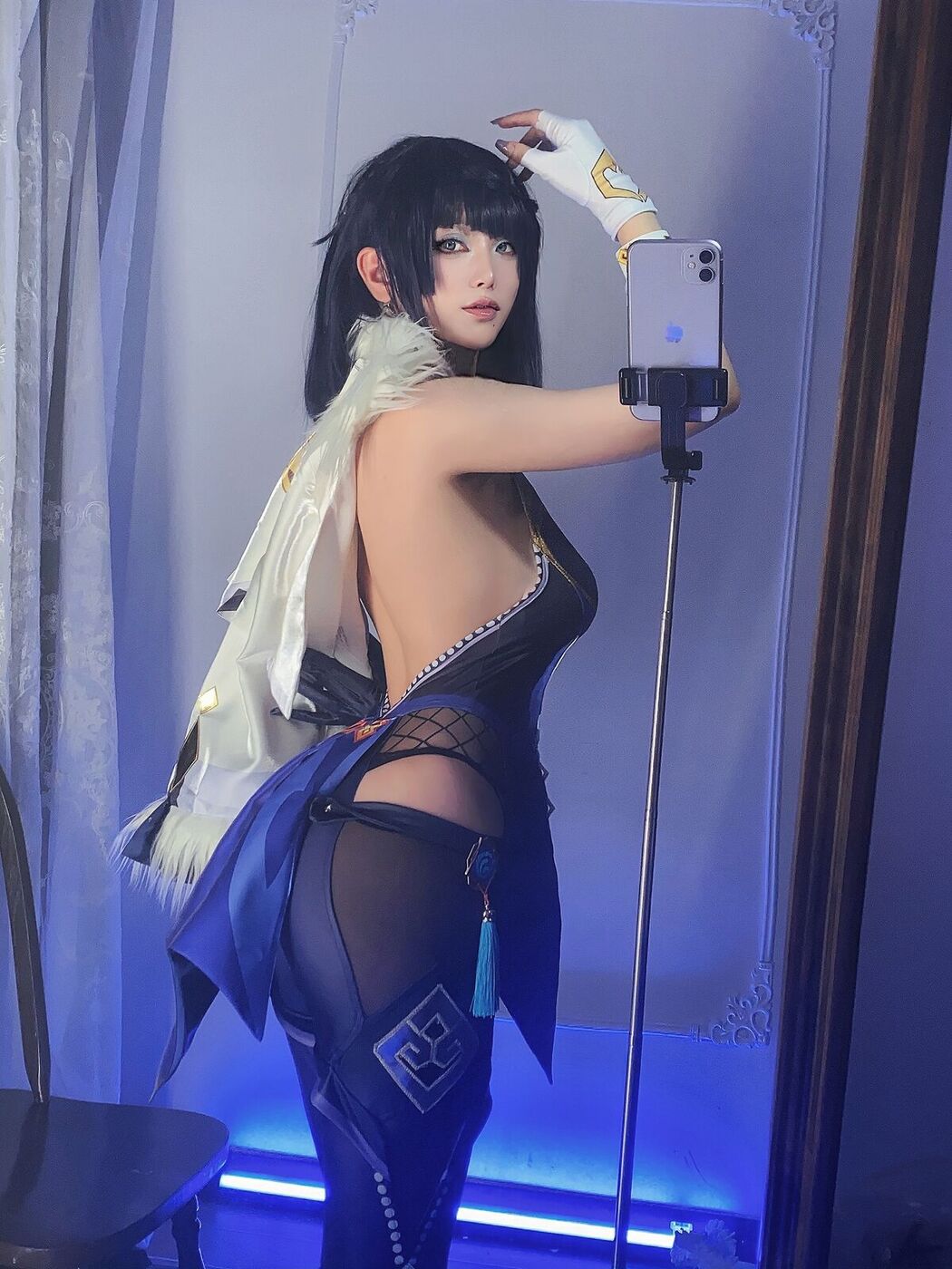 Coser@起司块wii – 夜兰自拍 (55P)