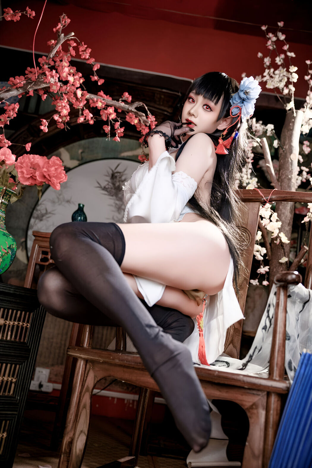 Coser@阿雪雪 – 碧蓝航线 逸仙 旗袍 Part01 (47P)