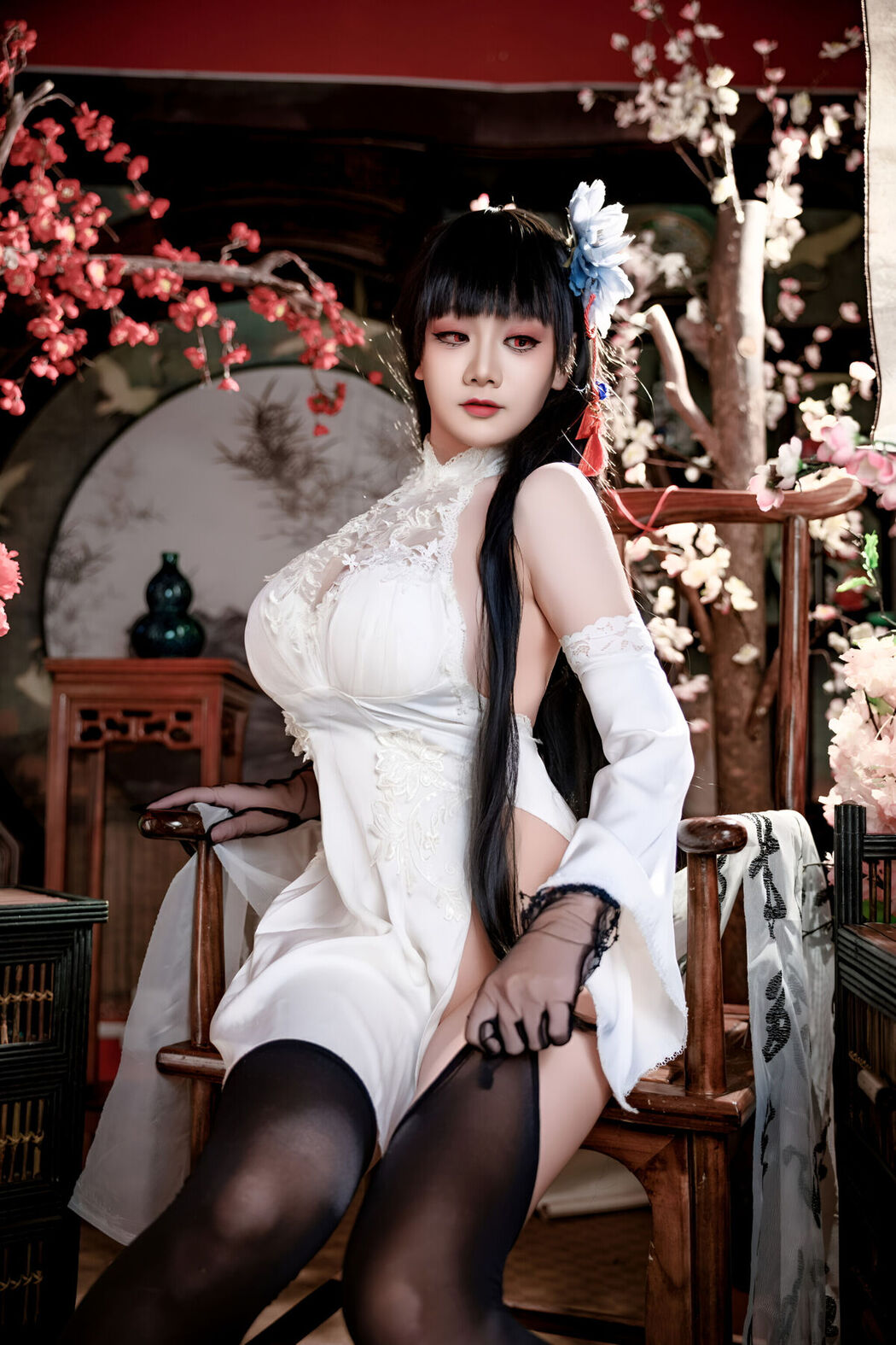 Coser@阿雪雪 – 碧蓝航线 逸仙 旗袍 Part01 (47P)