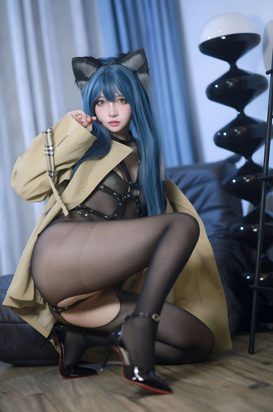 Coser@疯猫ss – 猫耳绑带束缚 (71P)