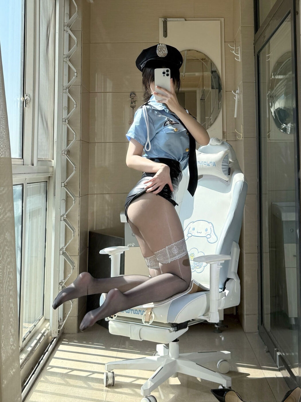 Coser@不可爱羚 – 高价定制 女警制服 (49P – 8V)