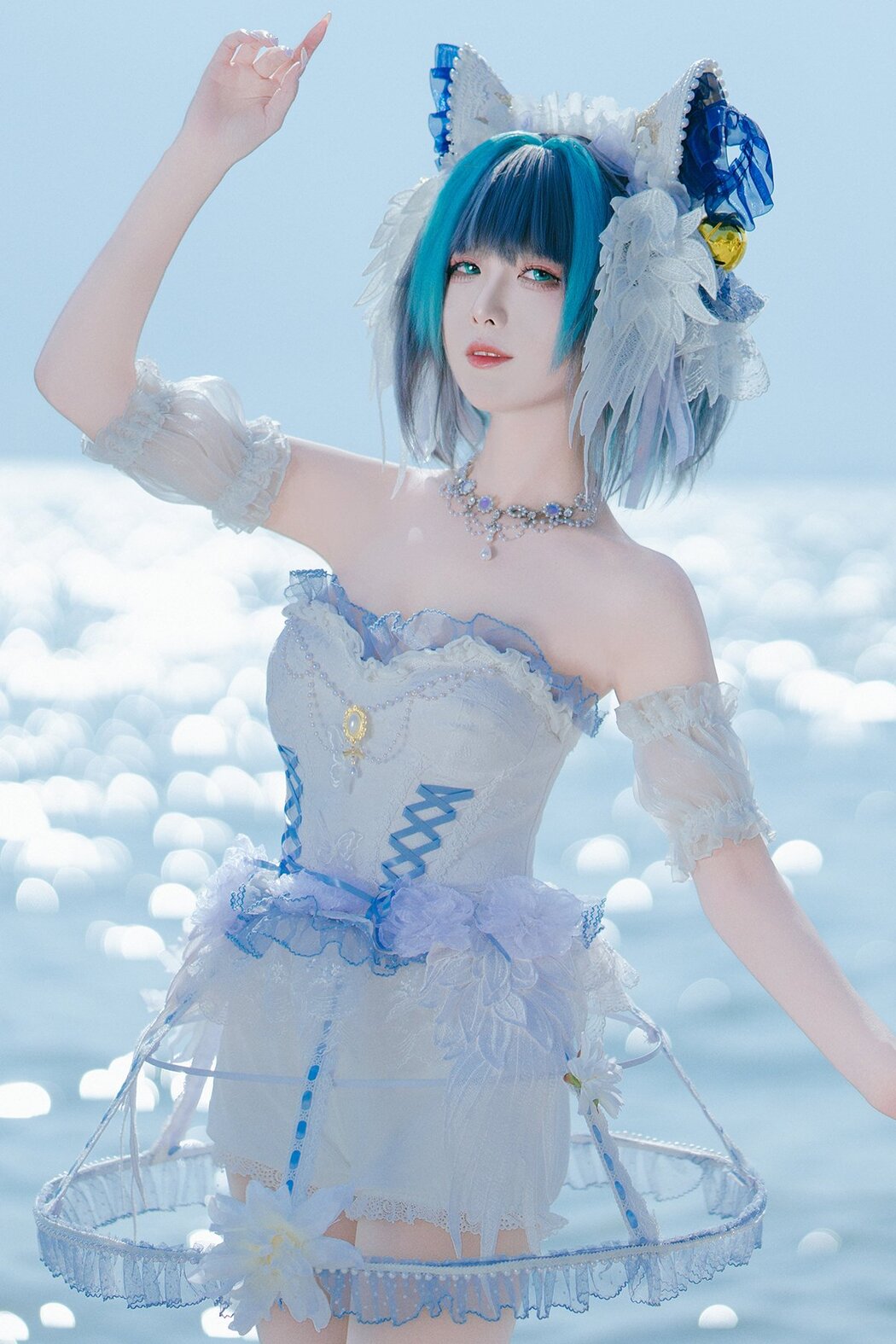Coser@封疆疆v – 柴郡小礼服 (11P) Cover Photo